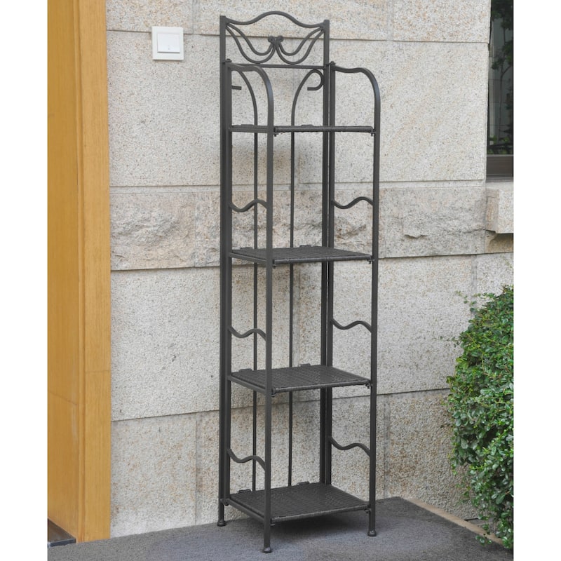 Valencia 4-tier Plant Shelf - Antique Black
