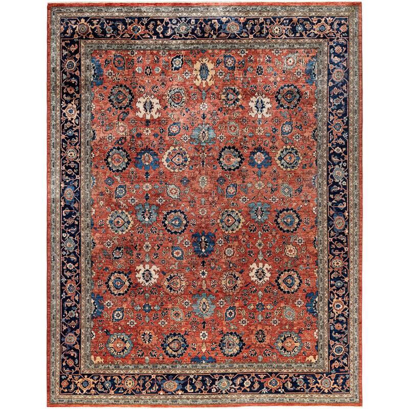 Serapi One-of-a-Kind Hand-Knotted Area Rug - Red - 9' 3" x 11' 10"