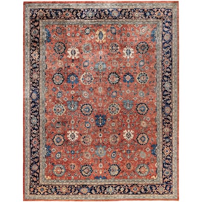Serapi One-of-a-Kind Hand-Knotted Area Rug - Red - 9' 3" x 11' 10"