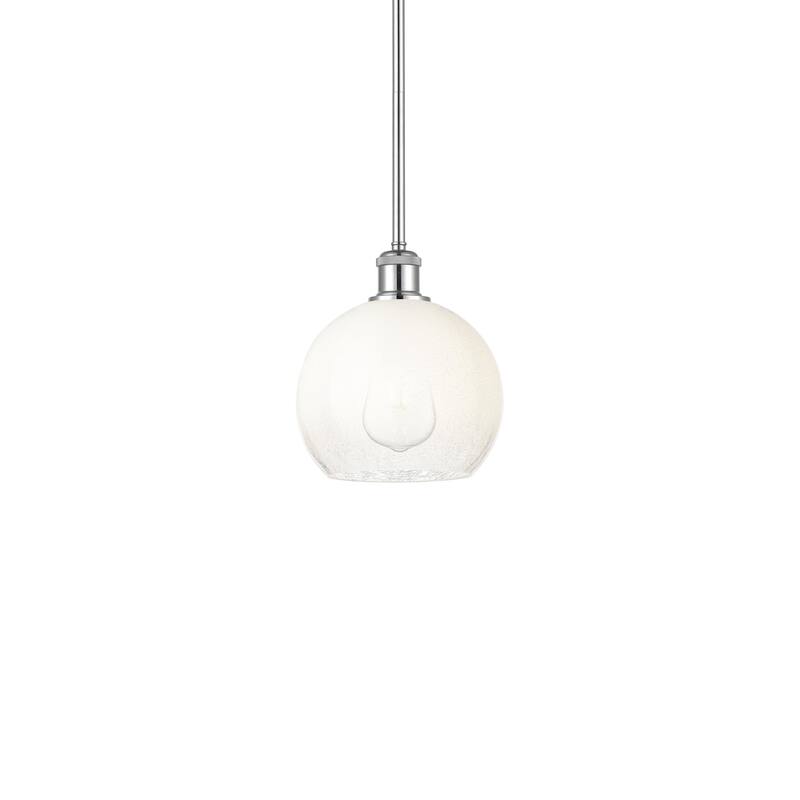 Innovations Lighting 516-1S-10-8 Brookhaven Globe Pendant Brookhaven - Polished Chrome / Opal