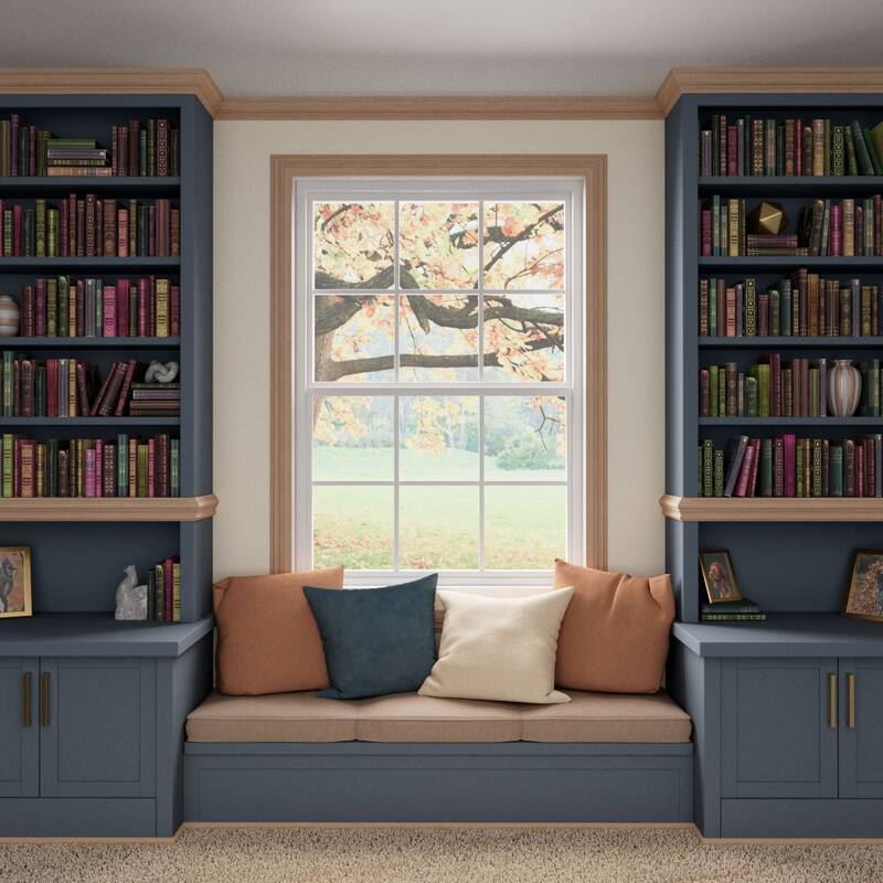 WM827: 3/8-in D x 1-1/4-in W x 96-in L Americraft Solid Hardwood Stain Grade Modern Stop Moulding