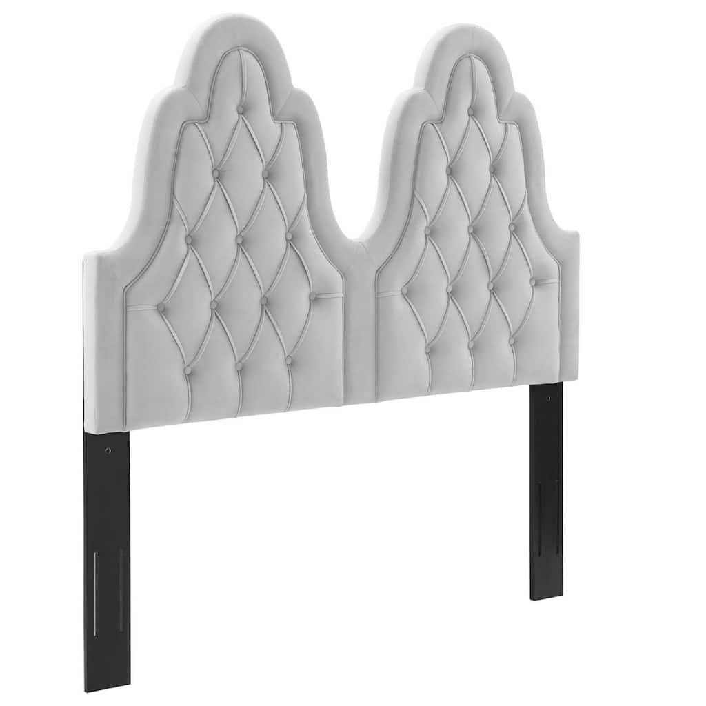 Augustine Tufted Performance Velvet Headboard, King/California King
