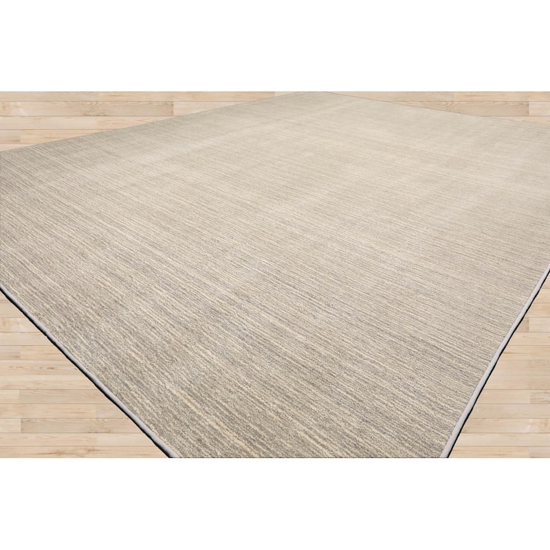 Beige Hand Woven Textured Oriental Area Rug Multi Sizes Wool