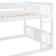 preview thumbnail 19 of 24, Wood Frame Bed Full Over Full Bunk Bed wLadder, Full-length Guardrail