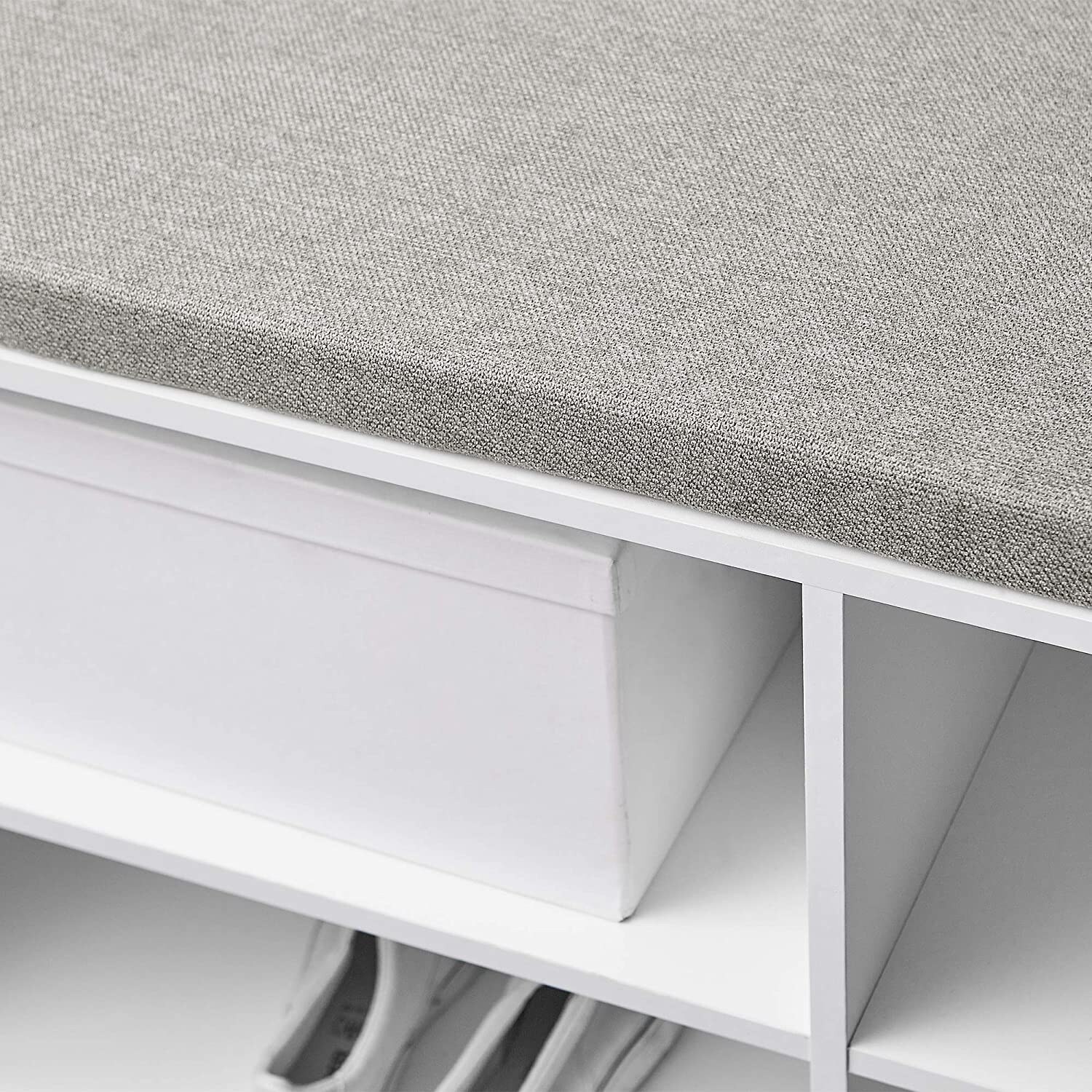 Shop Yak About It Double Seater Storage Bench With Top Cushion White Overstock 31723707