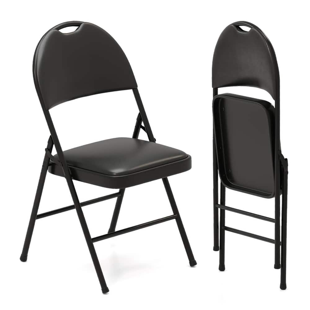 Costway 2/4/8/10/12 PCS Folding Padded Party Chairs with Metal Frame