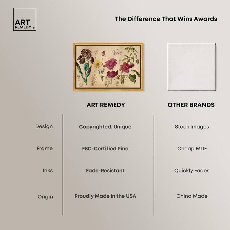 Blossoming Florals Canvas by Art Remedy