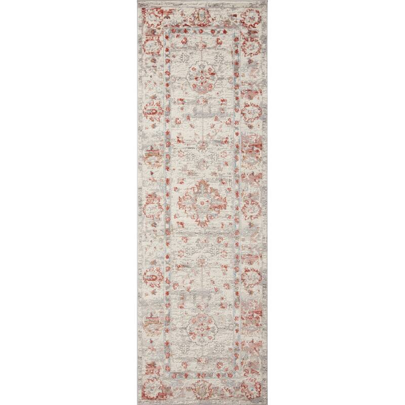 Alexander Home Madison Persian Area Rug - 2' 7" x 10' - Ivory / Rust - Runner