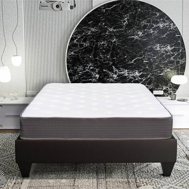 Plush 8" Pocket Spring Hybrid Gel Memory Foam Mattress in a Box - Queen