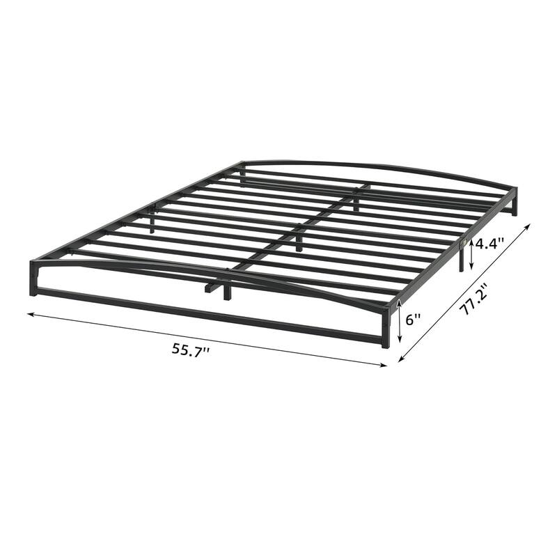 6 Inch Metal Platform Low Profile Bed Frame