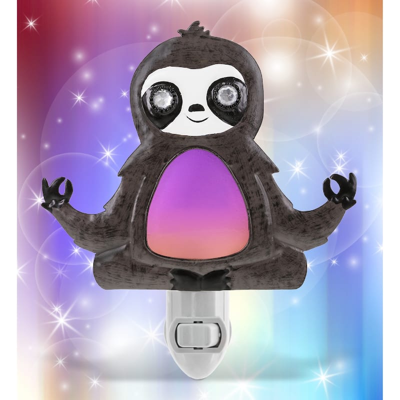 CoTa Global Sloth Night Light - Home Decor Wall Plug in Night Light - 6.5 inches