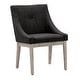 preview thumbnail 48 of 70, Voyager Button Tufted Slope Arm Linen Dining Chair (Set of 2) by iNSPIRE Q Artisan