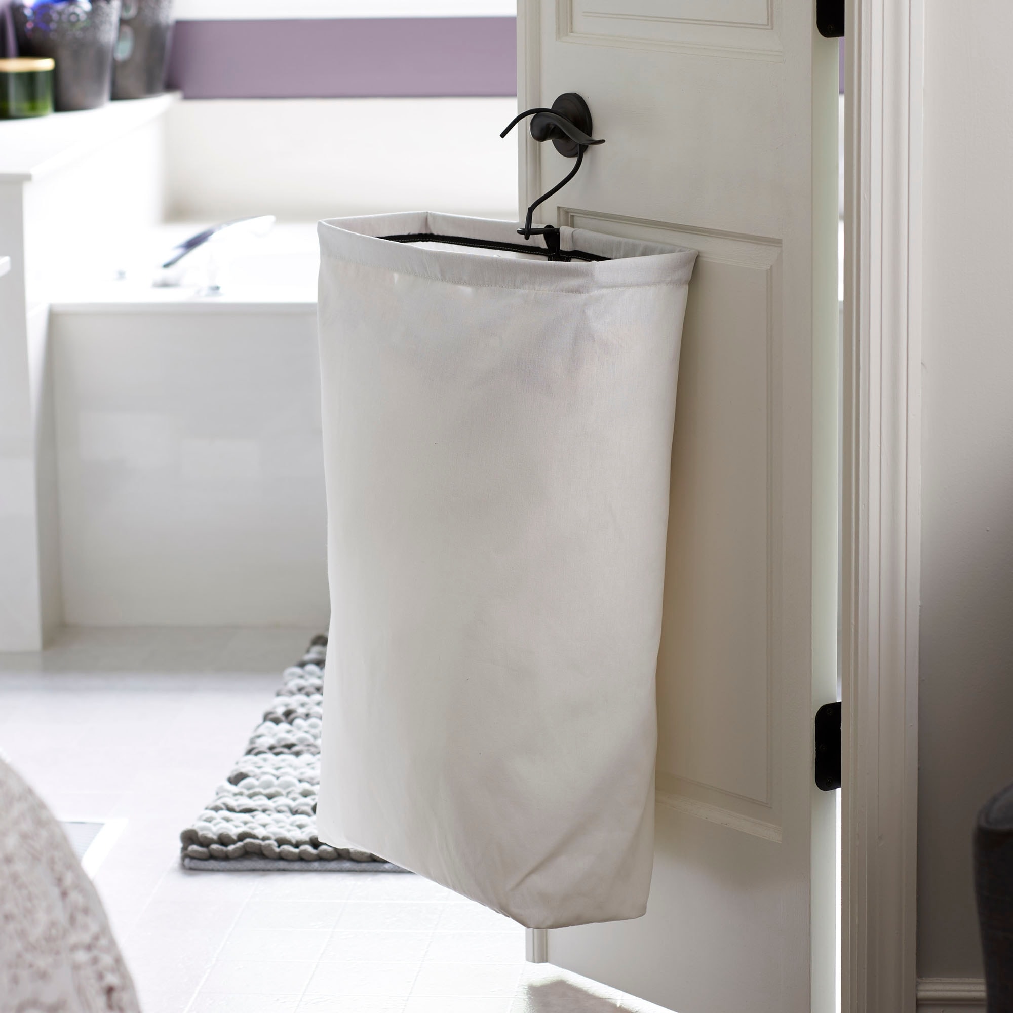 Household Essentials Door Hanging Laundry Bag with Loop Handle