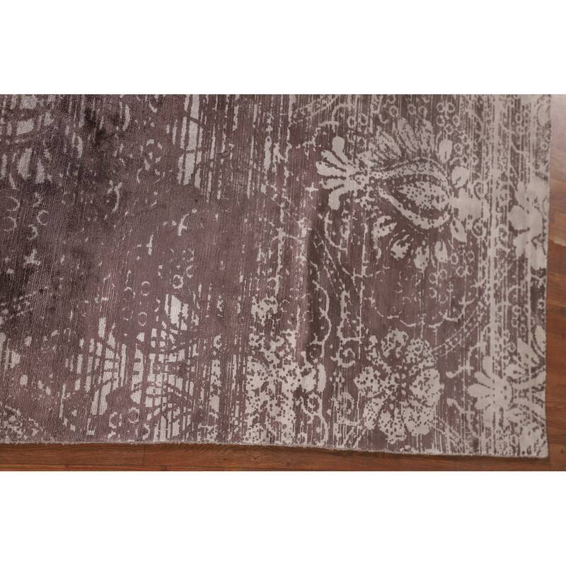 All-Over Abstract Indian Modern Area Accent Rug Handmade Wool Carpet - 3'7"x 5'4"