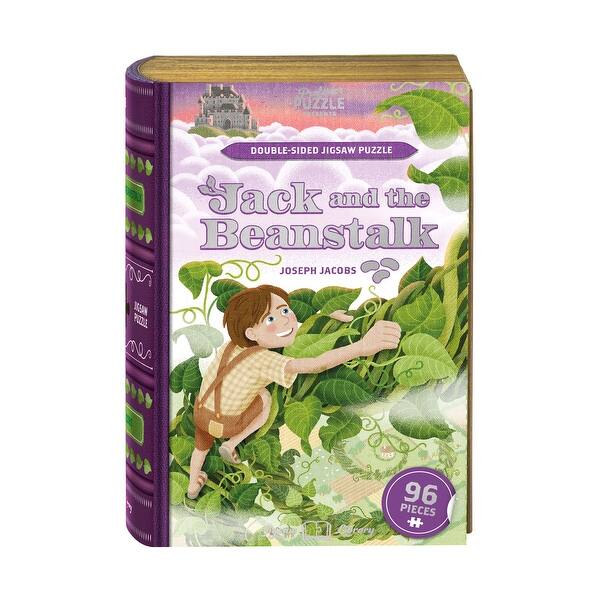 slide 2 of 5, Joseph Jacobs' Jack and the Beanstalk Double-Sided Jigsaw Puzzle - 96 Pcs - N/A