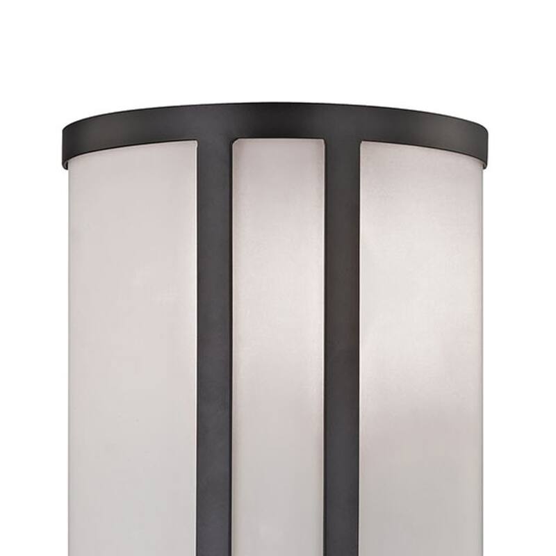 Elk Home Bella Oiled Bronze With White Glass 2 Light Vanity Light