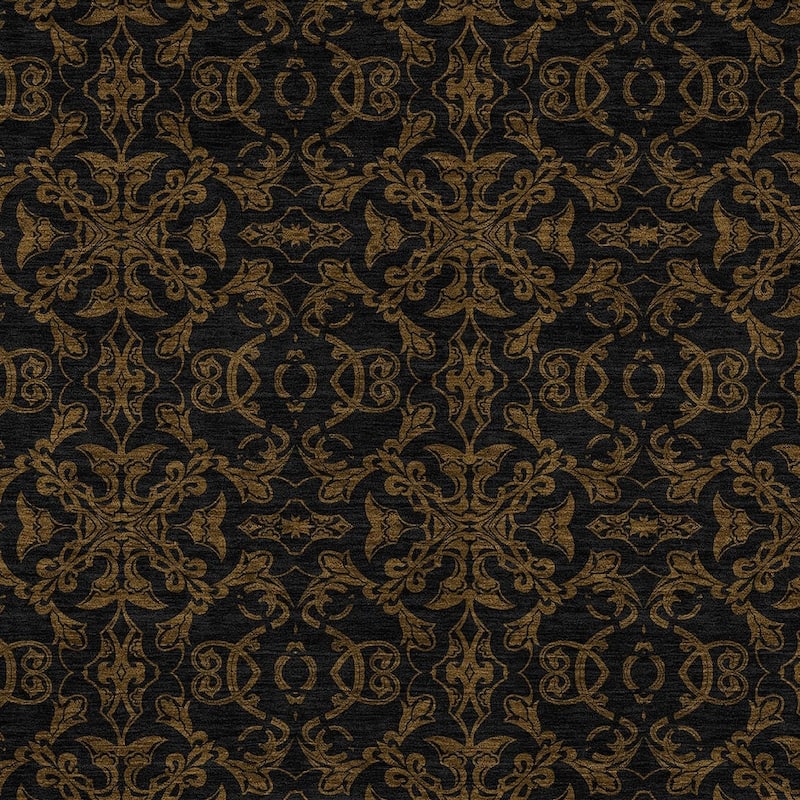 HomeRoots Medallion Transitional Rectangle Outdoor Rug