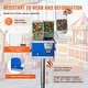 preview thumbnail 3 of 5, VEVOR Commercial Vending Machine, Four Compartment Rotatable Gumball and Candy Dispenser, Height Adjustable ,Blue - PC+metal