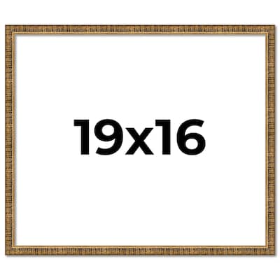 19x16 Frame Gold Kingsley Distressed Solid Wood Picture Frame Width