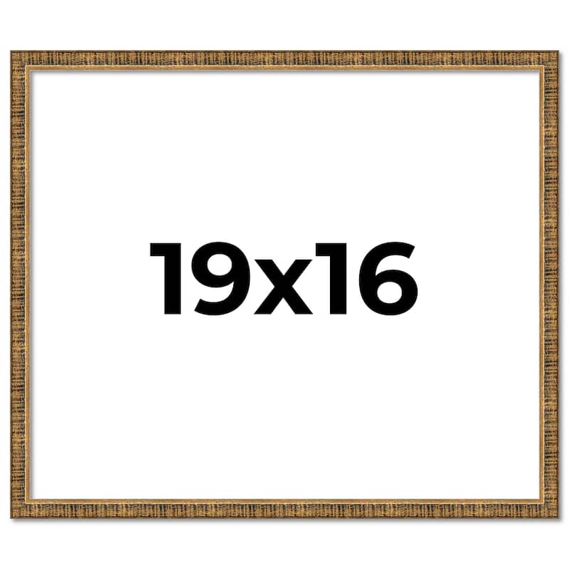 19x16 Frame Gold Picture Frame - Complete Modern Photo Frame Includes