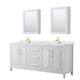 Option White / Giotto Quartz Top / Brushed Gold Hardware