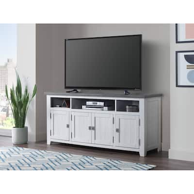 Nantucket 65-Inch Wide Solid Wood TV Stand with Storage
