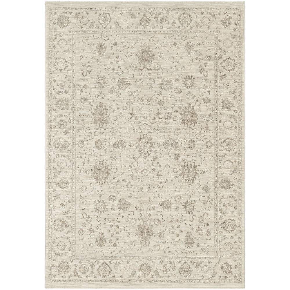 Nourison Shadows Indoor only Cream / Ivory Persian Area Rug