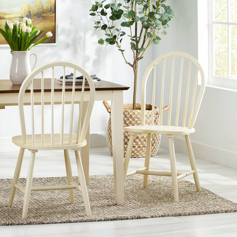 Declan Farmhouse High Back Spindle Dining Chairs (Set of 2) by Christopher Knight Home - 36"H