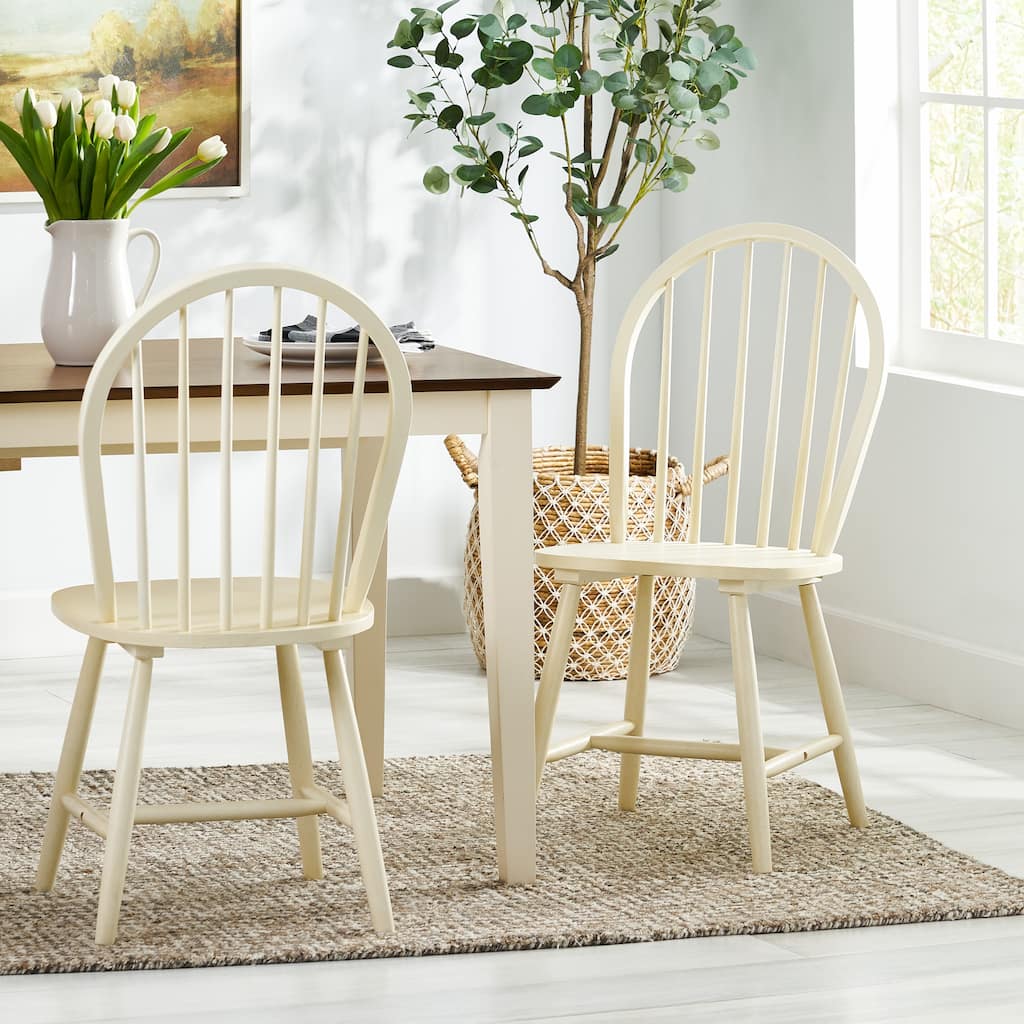 Declan Farmhouse High Back Spindle Dining Chairs (Set of 2) by Christopher Knight Home - 36"H