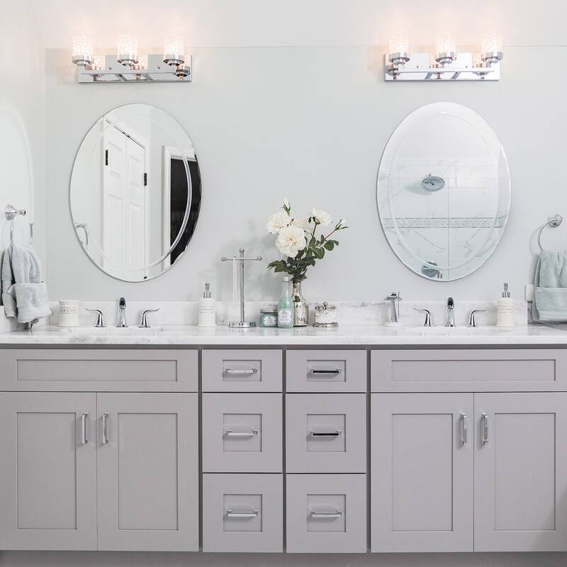 WOWOW Elegant Dual-Handle Bathroom Sink Faucet