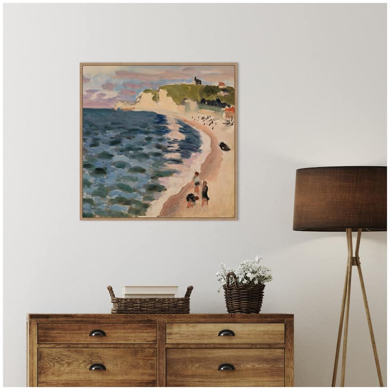 Kate and Laurel High Tide Pleine Mer 1920 Henri Mattise by Nostalgia Prints Framed Canvas Wall Art Print