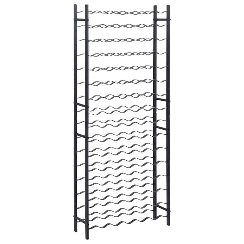 vidaXL Wine Rack Bottle Holder Wine Storage Organizer for Pantry Kitchen Metal