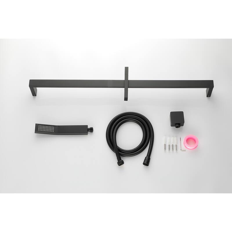 Handheld Shower with 28-Inch Slide Bar and 59-Inch Hose