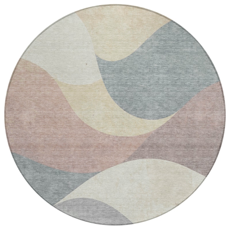 Machine Washable Indoor/Outdoor Soft Contemporary Chantille Rug