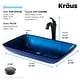 preview thumbnail 25 of 35, Kraus Glass Vessel Sink, Bathroom Faucet, Mounting Ring