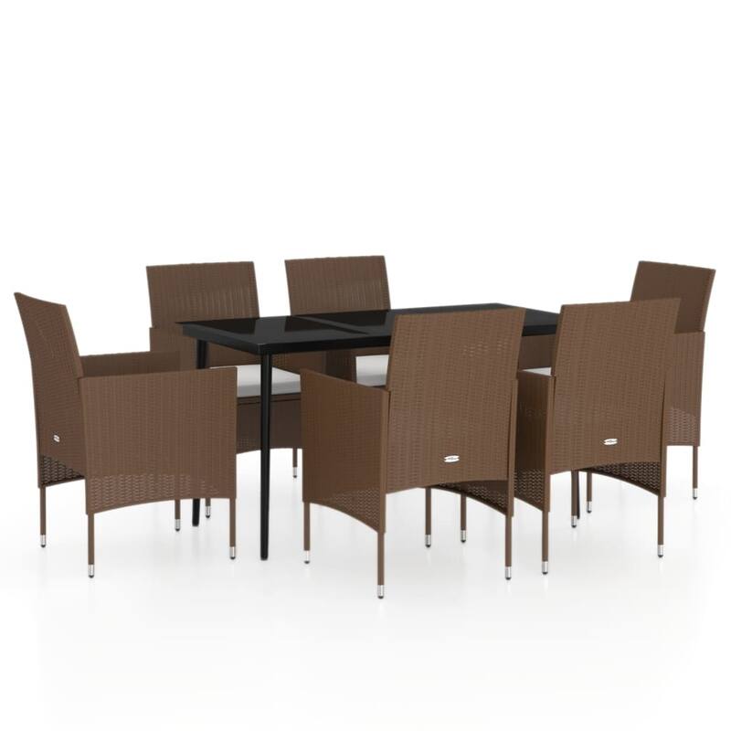 vidaXL Patio Dining Set Outdoor Dining Set Table and Chair Set for Garden