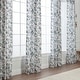 preview thumbnail 7 of 6, Chanasya Faux Linen Toile Light Filtering Window Curtain Panel Pair