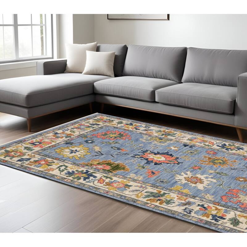 HomeRoots Oriental Traditional Rectangle Area Rug - 116.54 in. x 78.74 in.  x 0.32 in.