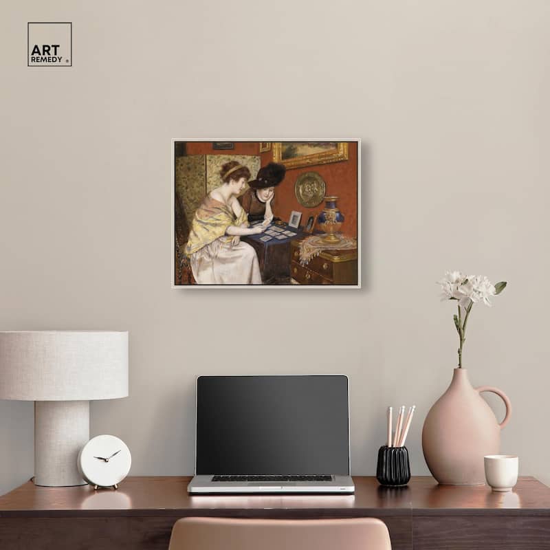 Reading the Cards Canvas by Art Remedy