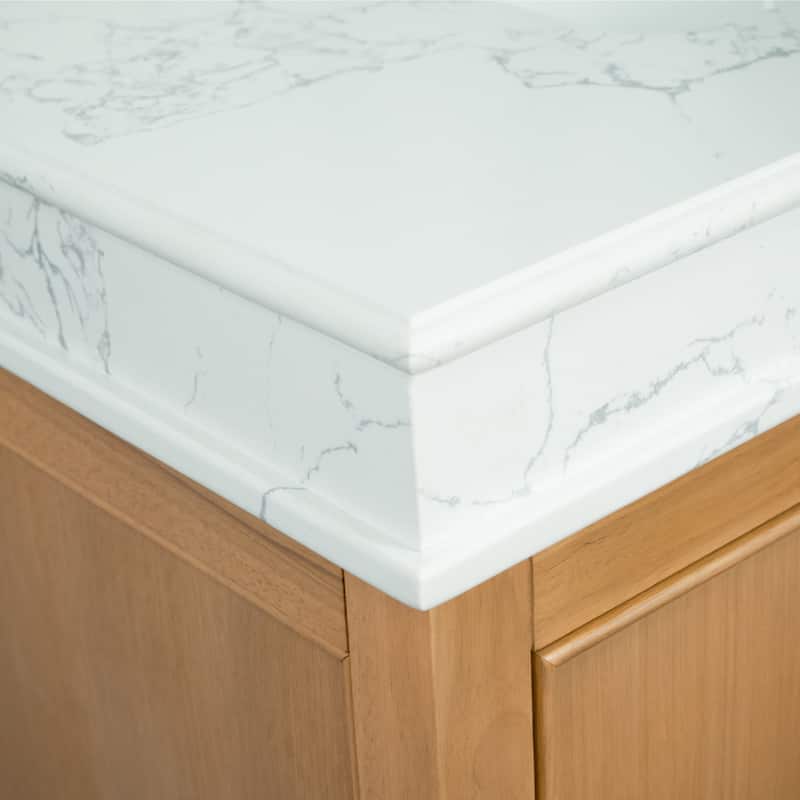 KitchenBathCollection Kensington 36" Bathroom Vanity with Engineered Marble Top