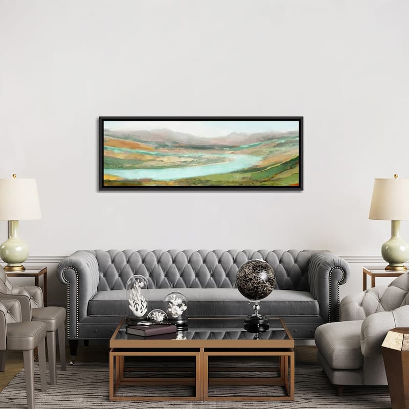 iCanvas "Aerial Landscape" by Edward Selkirk Framed Canvas Print