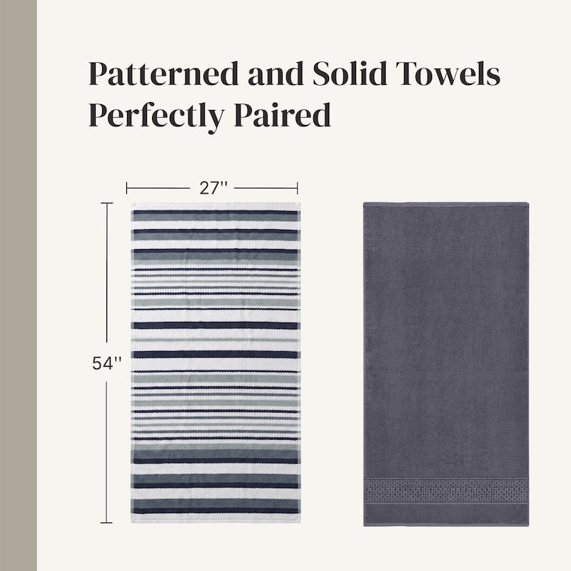 Modern Threads Pax 6-Piece Yarn Dyed 100-Percent Cotton Towel Set