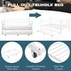 preview thumbnail 41 of 42, VECELO Metal Twin Size Daybed with Antique Graceful Lines, Daybed with Trundle, Black&White