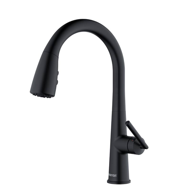 Karran Kentland One-Handle Pull Down Dual Function Sprayer Kitchen Faucet - Matte Black