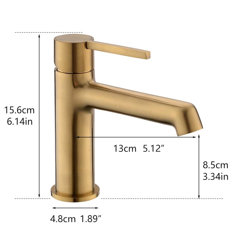 Bathroom Deck Mount Single Handle Sink Faucet