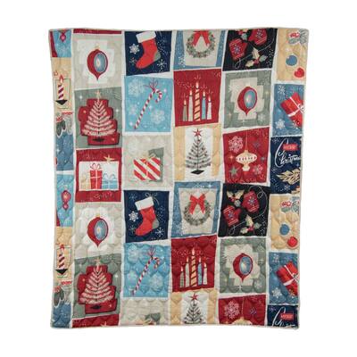 Retro Christmas Throw Blanket from Your Lifestyle by Donna Sharp