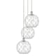 Option Polished Chrome / Clear Glass with White Rope
