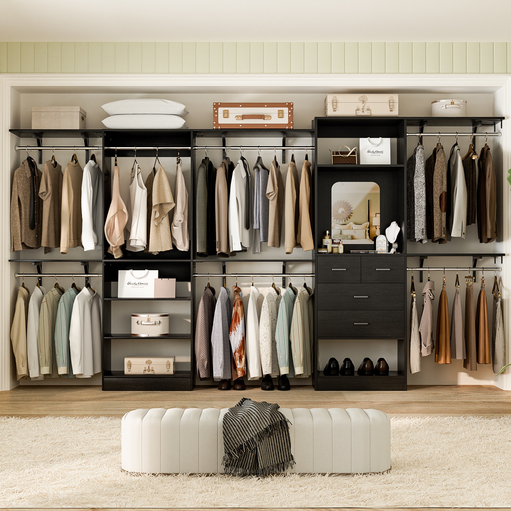 ルミネスセット Luminous ルミナス スチールラック 幅76x奥行46x高さ160 4段