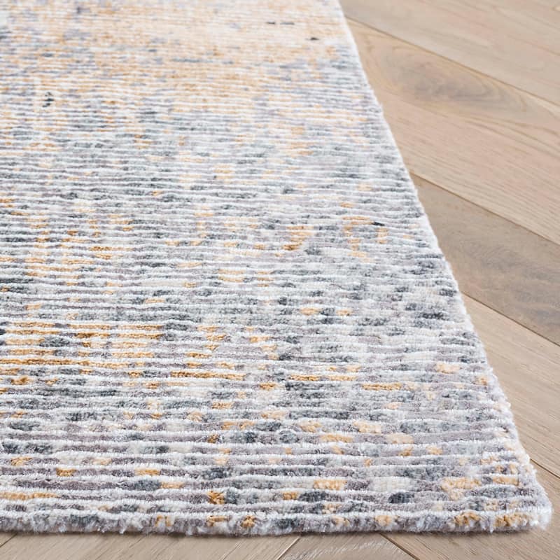 SAFAVIEH Couture Hand-knotted Tiffany Aloisa Modern Abstract Viscose Rug