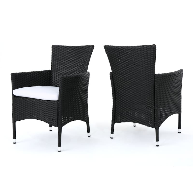 Christopher Knight Home Malta Wicker Patio Armchairs (Set of 2)